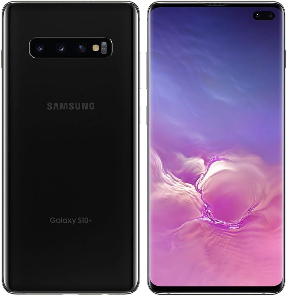 Samsung Galaxy S10+ Plus (128GB, 8GB) 6.4″ AMOLED, Snapdragon 855, IP68 Water Resistant, Global 4G LTE (GSM + CDMA) T-Mobile Unlocked (AT&T, Verizon, Sprint, Metro) G975U (Prism Black)