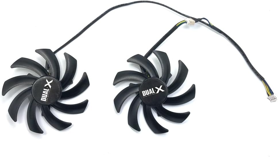 inRobert FD7010H12S 85mm Dual-X Fan for Sapphire HD7950 R9 270X 280X HD7870 HD7950 HD7850 HD6850 PNY NVIDIA GTX 1070 Graphics Card Cooling Fan