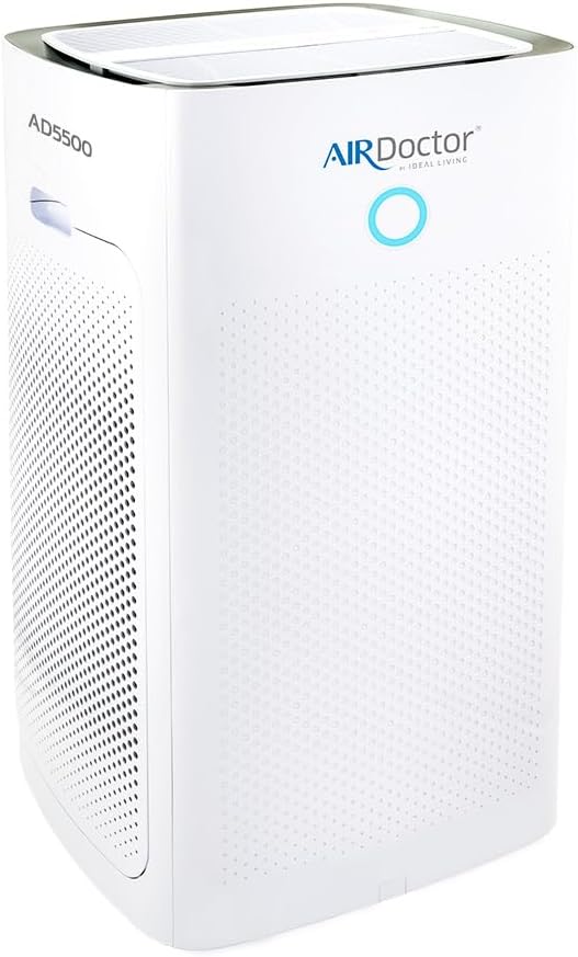 AIRDOCTOR AD5500 HEPA and VOC Air Purifier for Extra Large Spaces & Open Concepts with UltraHEPA, Carbon & VOC Filters – Captures particles 100x Smaller than HEPA Standard (AirDoctor 5500)