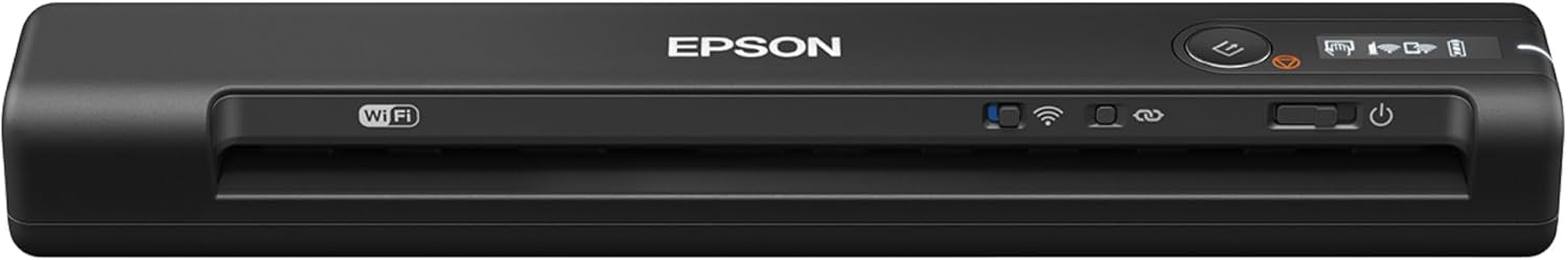 Epson Workforce ES-60W Wireless Portable Sheet-fed Document Scanner for PC and Mac 10.7″ x 1.9″ x 1.4″