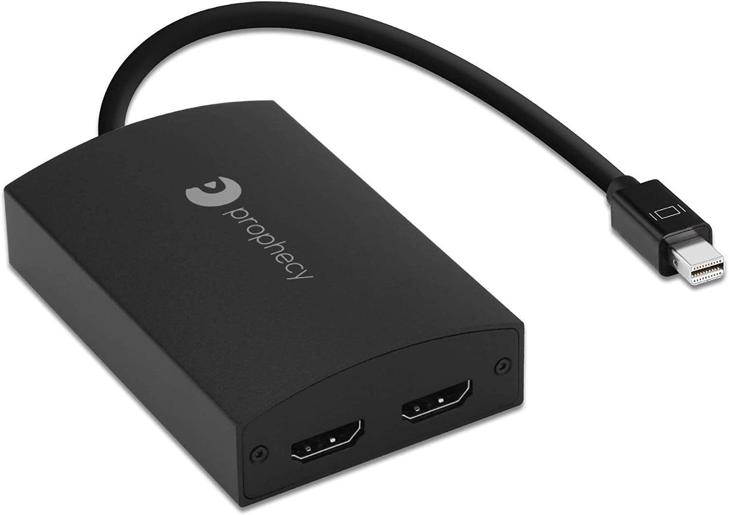 gofanco Prophecy 1×2 Mini DisplayPort to Dual HDMI Multi Monitor Adapter (4K @30Hz) – mDP to 2 Port HDMI MST Hub for Extended Displays – Windows PCs Only, Not macOS, TAA Compliant (PRO-MSTmDP2HDv2)