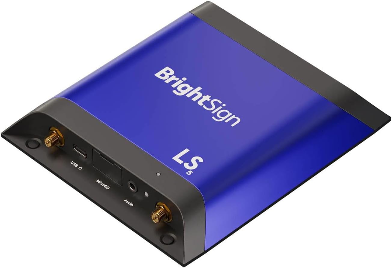 Brightsign LS425 H.265, Full Hd And 4k Video, Html5, Graphics & Digital Audio, Hdmi Out, Ideal For Looping Video, Simple Html5 Widgets And Animation And Single Touchscreen Experiences