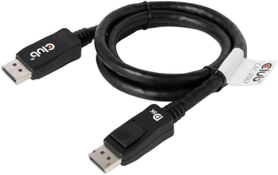 Club3D CAC-2067 VESA Certified DisplayPort to DisplayPort 1.4/Hbr3 M/M Cable DP 1.4 8K 60Hz 1m – 3,28ft