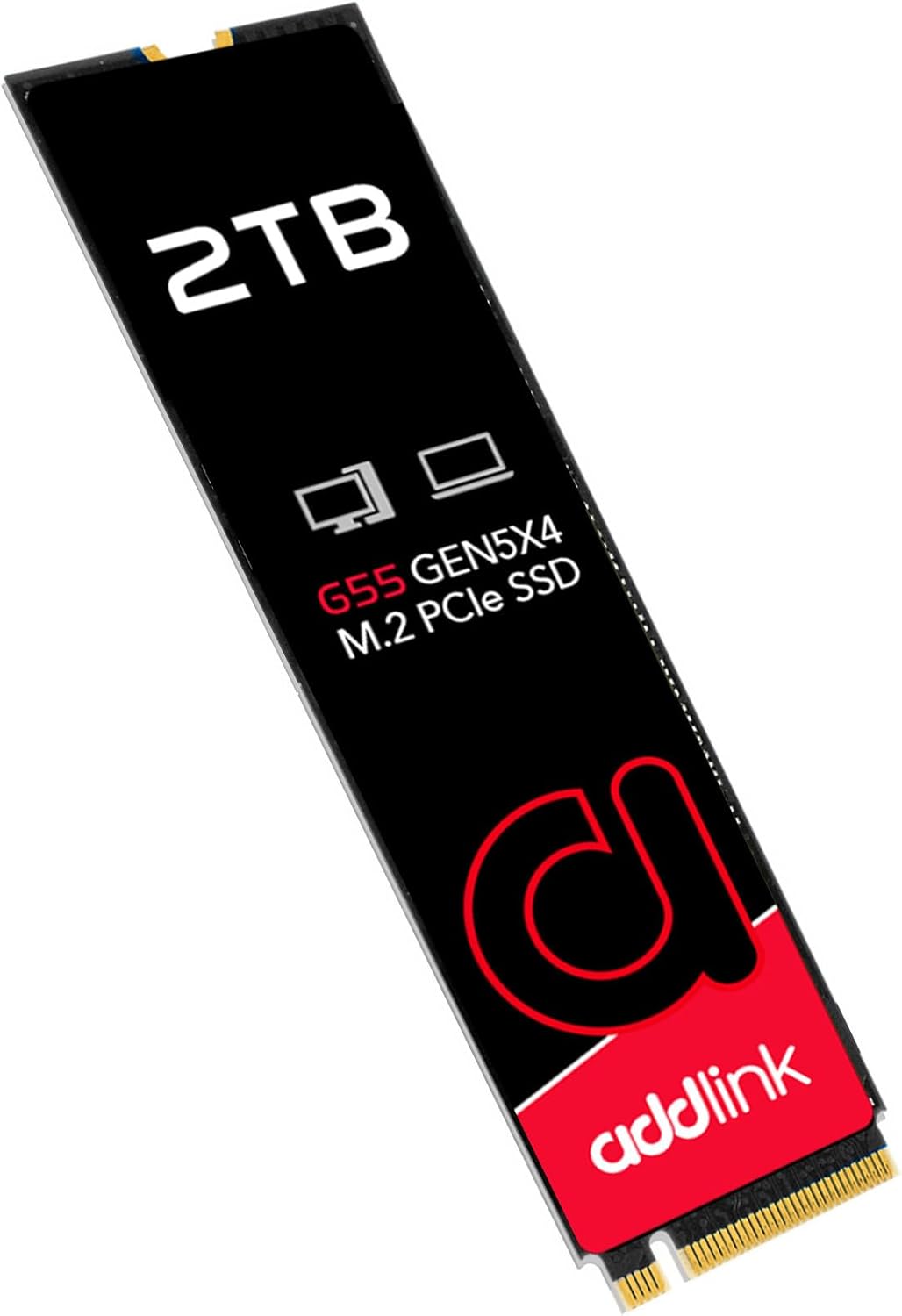 Addlink G55 2TB PCIe Gen5 NVMe M.2 SSD- Up to 10,300 MB/s – Gaming, Photography, Video Editing & Design – Internal Solid State Drive (ad2TBG55M2P)