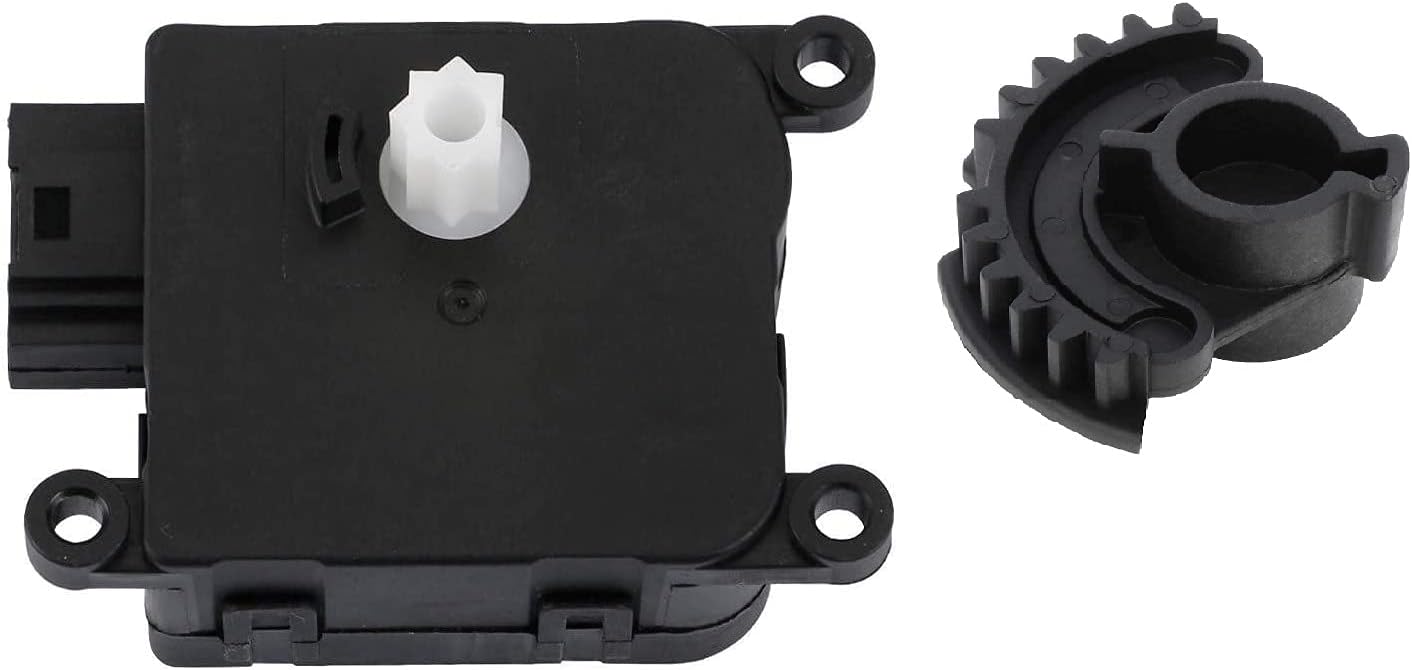 HVAC Heater Blend Door Actuator + Gear Fits for Jeep 05-10 Grand Cherokee 06-10 Commander Main Position, Replaces OEM 5143192AA 604-006 22006G