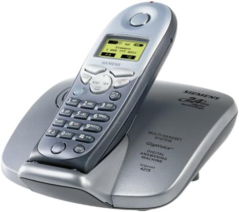 Siemens 4215 Gigaset 2.4 GHz DSS Expandable Cordless Phone (Silver and Black)