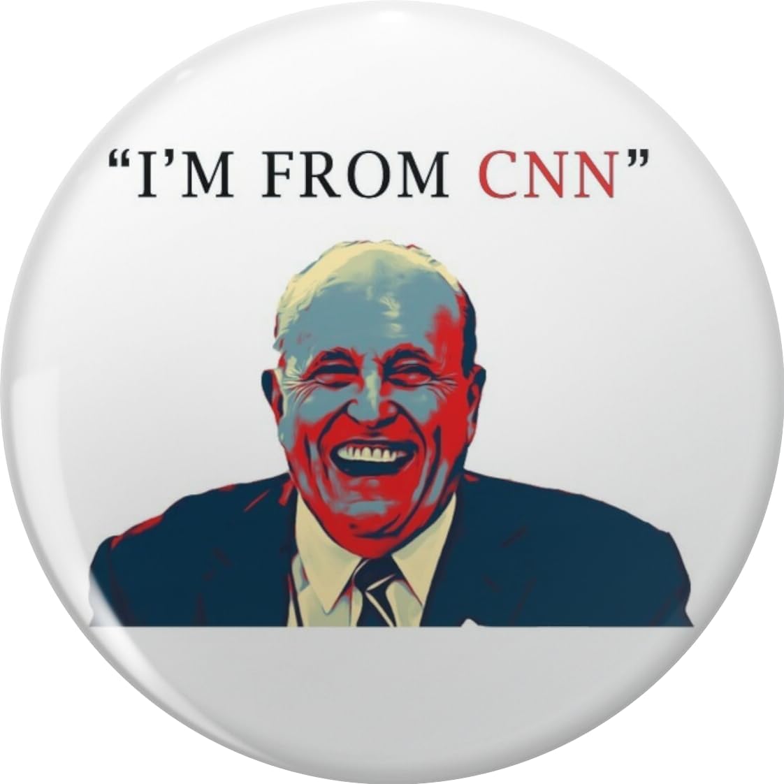 IM FROM CNN – Rudi Giuliani Pin Lapel Pin Cute Brooch Pins Badges 0.75″