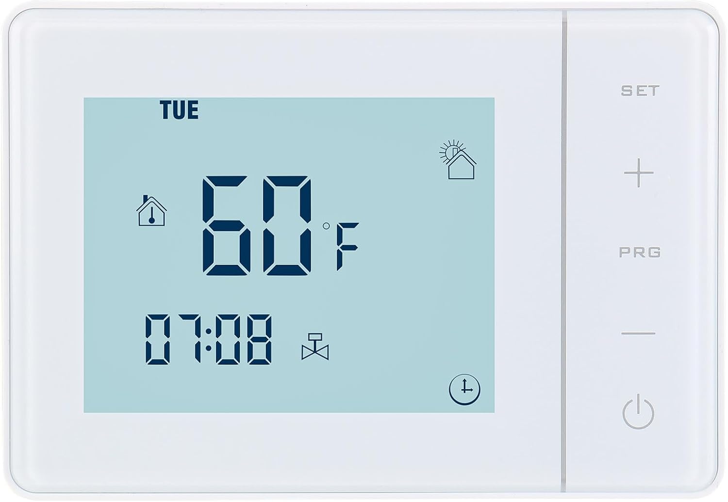 Programmable Thermostats for Home WG01,AC100-240V Max16A Touch Screen Digital LCD Display 7-Day Programmable for Electric Underfloor Heating with 3m Probe Sensor White Backlight