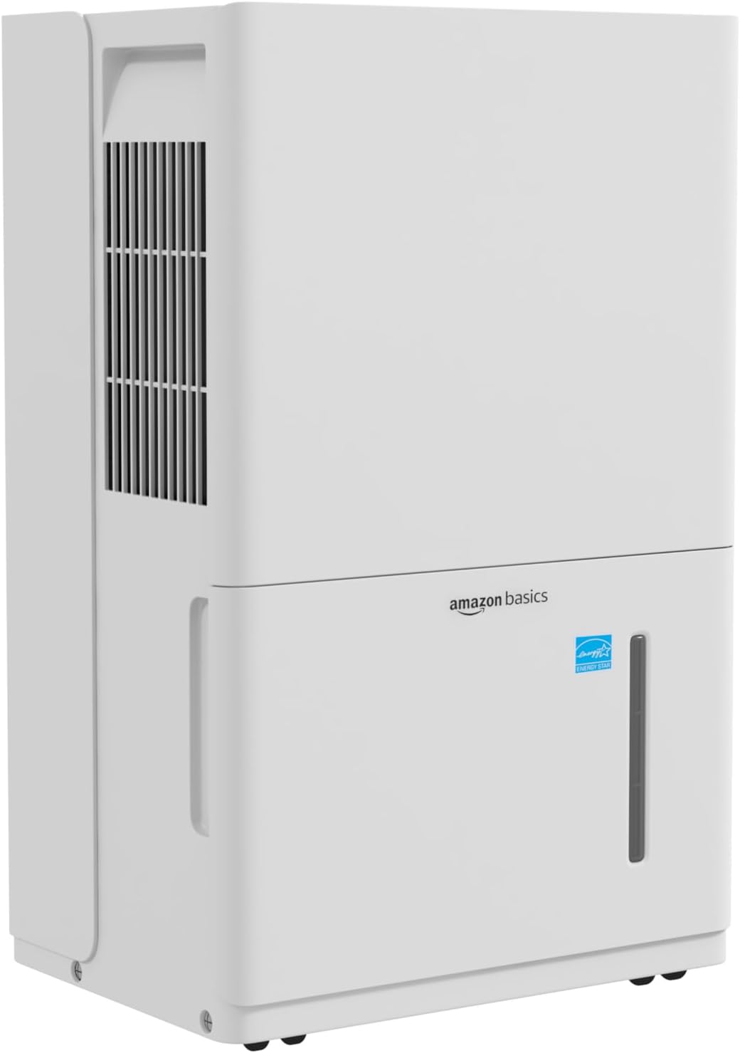 Amazon Basics Large Dehumidifier for Basements, Bathroom up to 2500 SFT, 35 Pint, Energy Star Certified, Timer, Auto-Defrost, Overflow Protection, White