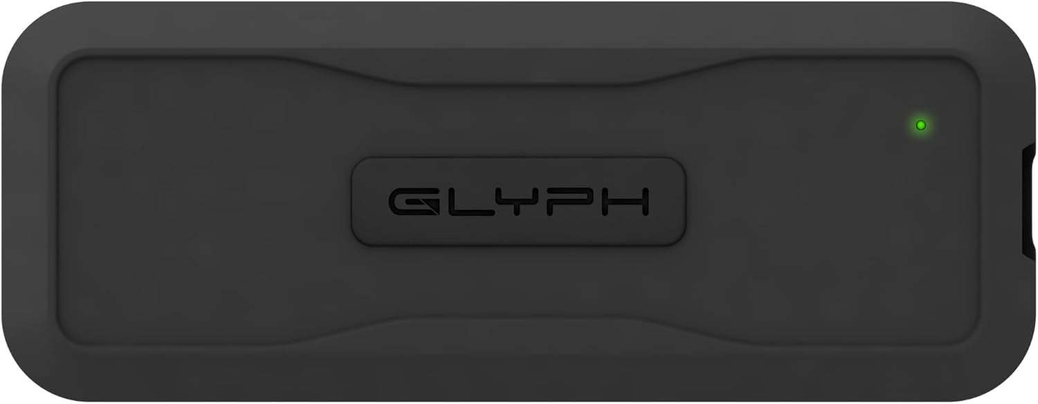 Glyph Atom EV SSD, USB-C (3.2, Gen 2), USB 3.0, Compatible with Thunderbolt 3 (1TB)