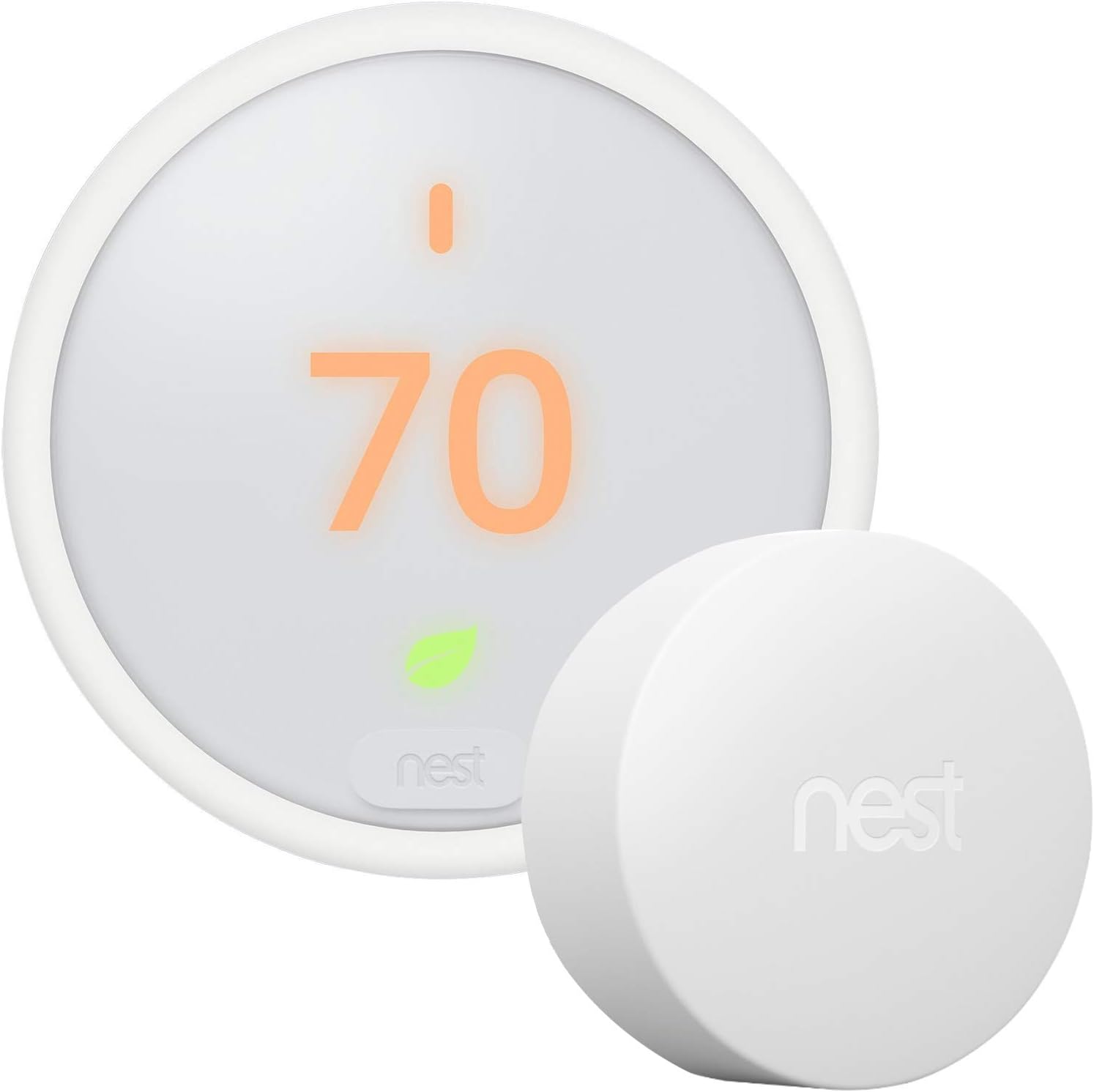 Google Nest Thermostat E – Programmable Smart Thermostat for Home T4000ES – 3rd Generation Nest Thermostat (Frosted White)- Compatible with Alexa