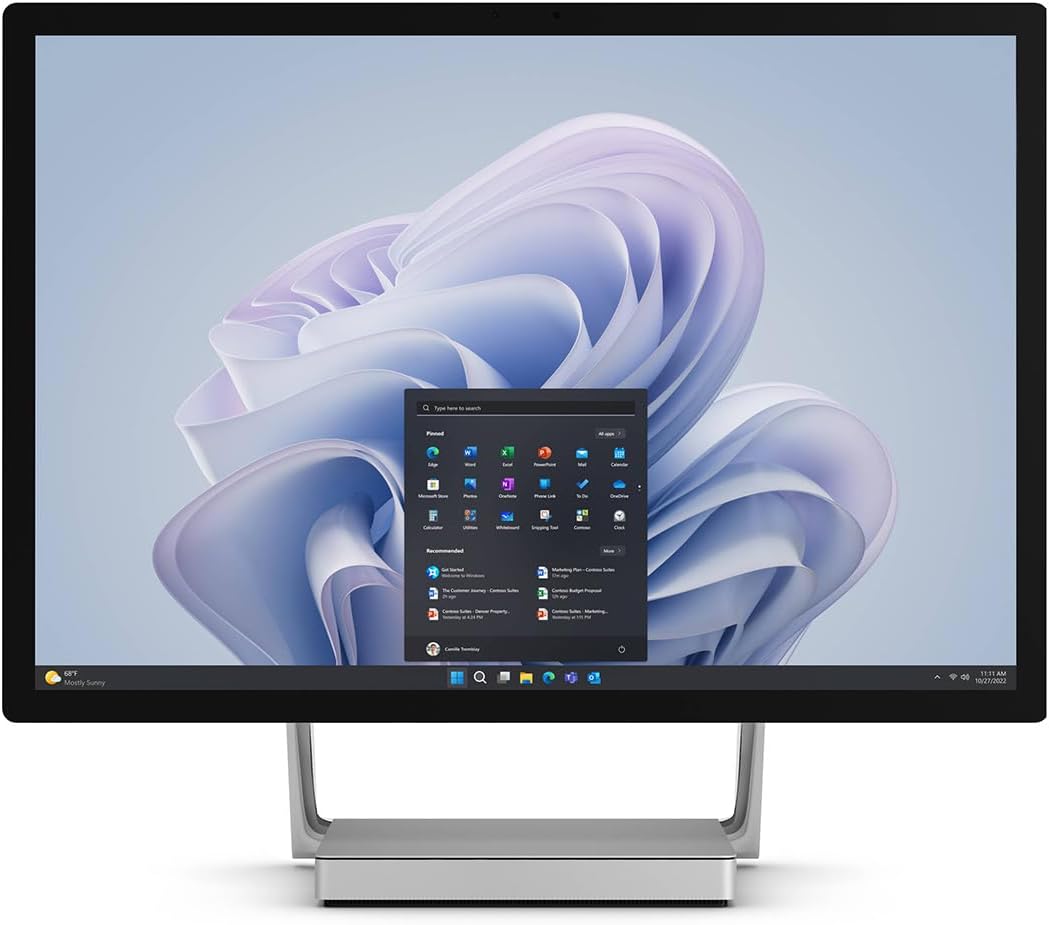 Microsoft Surface Studio 2+ 28-inch Touchscreen All-In-One Desktop Computer, Intel Core i7-11370H 3.3GHz, 32GB RAM, 1TB SSD, NVIDIA GeForce RTX 3060 6GB, Windows 11 Pro