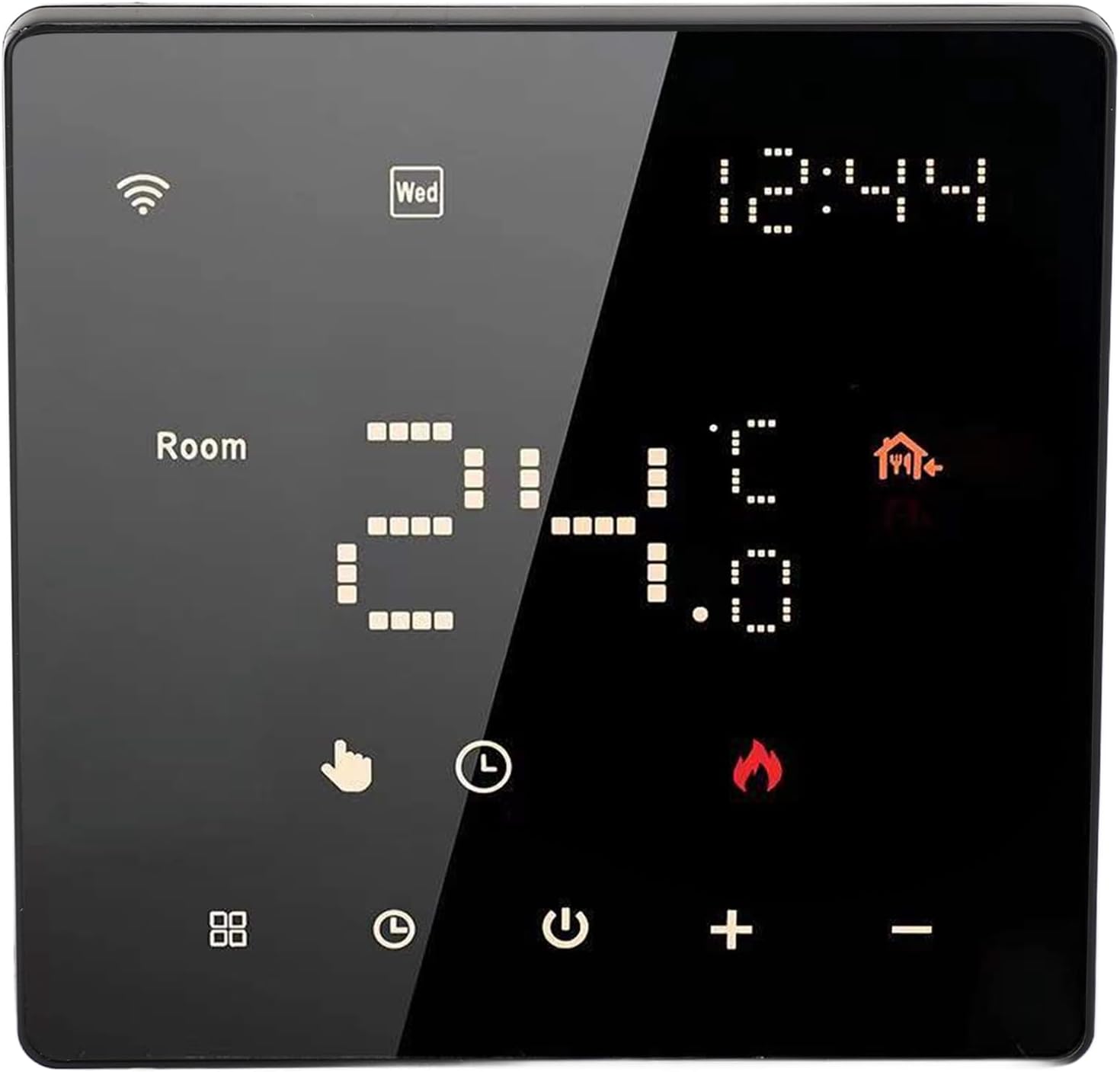 Wifi Thermostat Smart, 7 Day Programmable Smart APP Control Home Thermostat with Touchscreen Color Display Indoor Temperature Controller 100‑250VAC(3A WIFI)