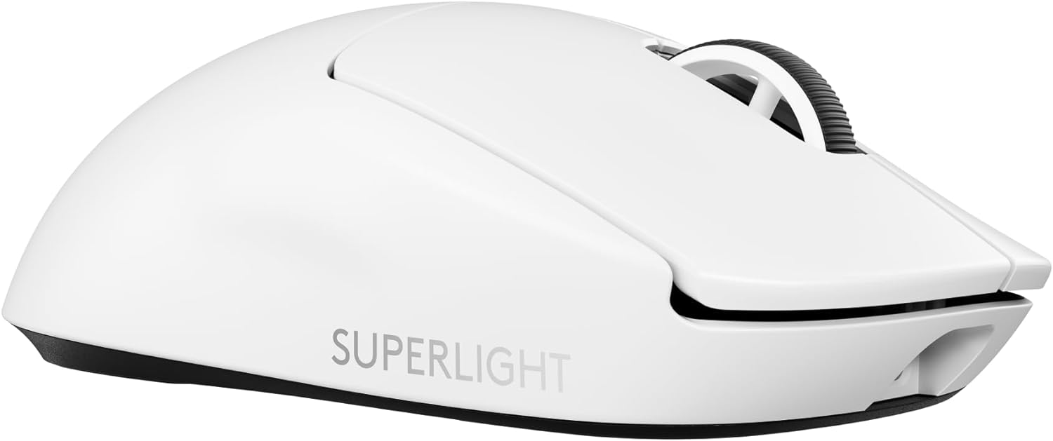 Logitech G PRO X SUPERLIGHT 2 LIGHTSPEED Wireless Gaming Mouse, 8K Polling, Lightweight, LIGHTFORCE Hybrid Switches, HERO 2 Sensor, 888 IPS, 44,000 DPI, 5 Programmable Buttons,USB-C Charging, PC & Mac