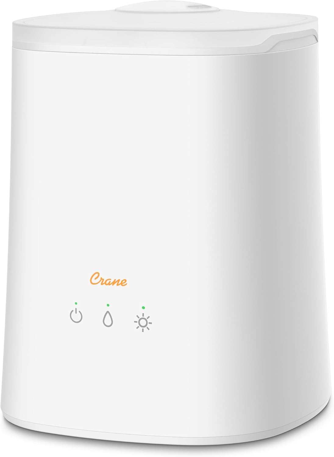 Crane Diffuser and Top Fill Ultrasonic Air Humidifiers for Bedroom and Office, 1.2 Gallon Cool Mist Humidifier for Large Room and Home, No Humidifier Filters Needed, White