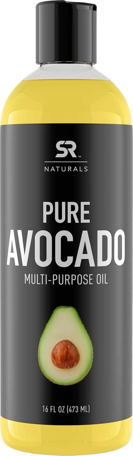 Sports Research Pure Avocado Oil for Hair, Skin, Aromatherapy, Massage & More ~ 100% Natural and Non-GMO Project Verified (16oz)