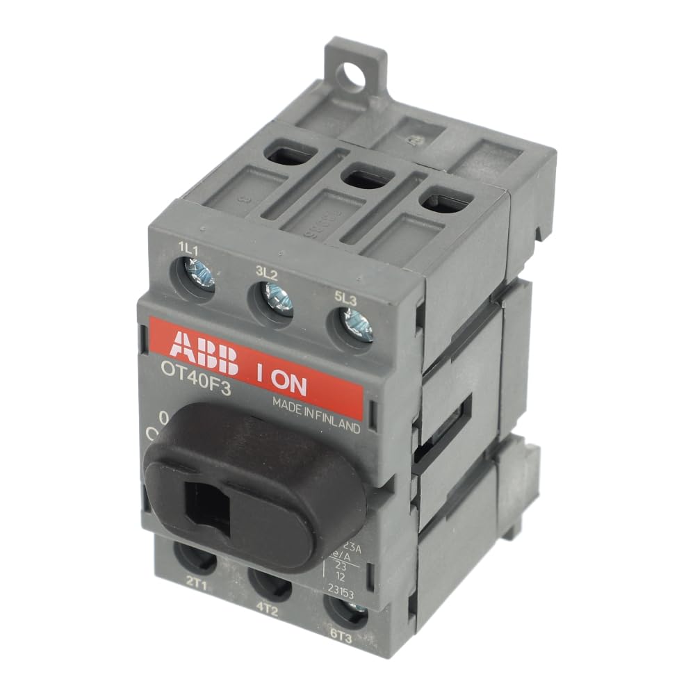 OT40F3 | 1SCA104902R1001 | ABB Switch-DISCONNECTOR, 3-Pole, Front Operated, Base Mounted, DIN-Rail MOUNTABLE 40A