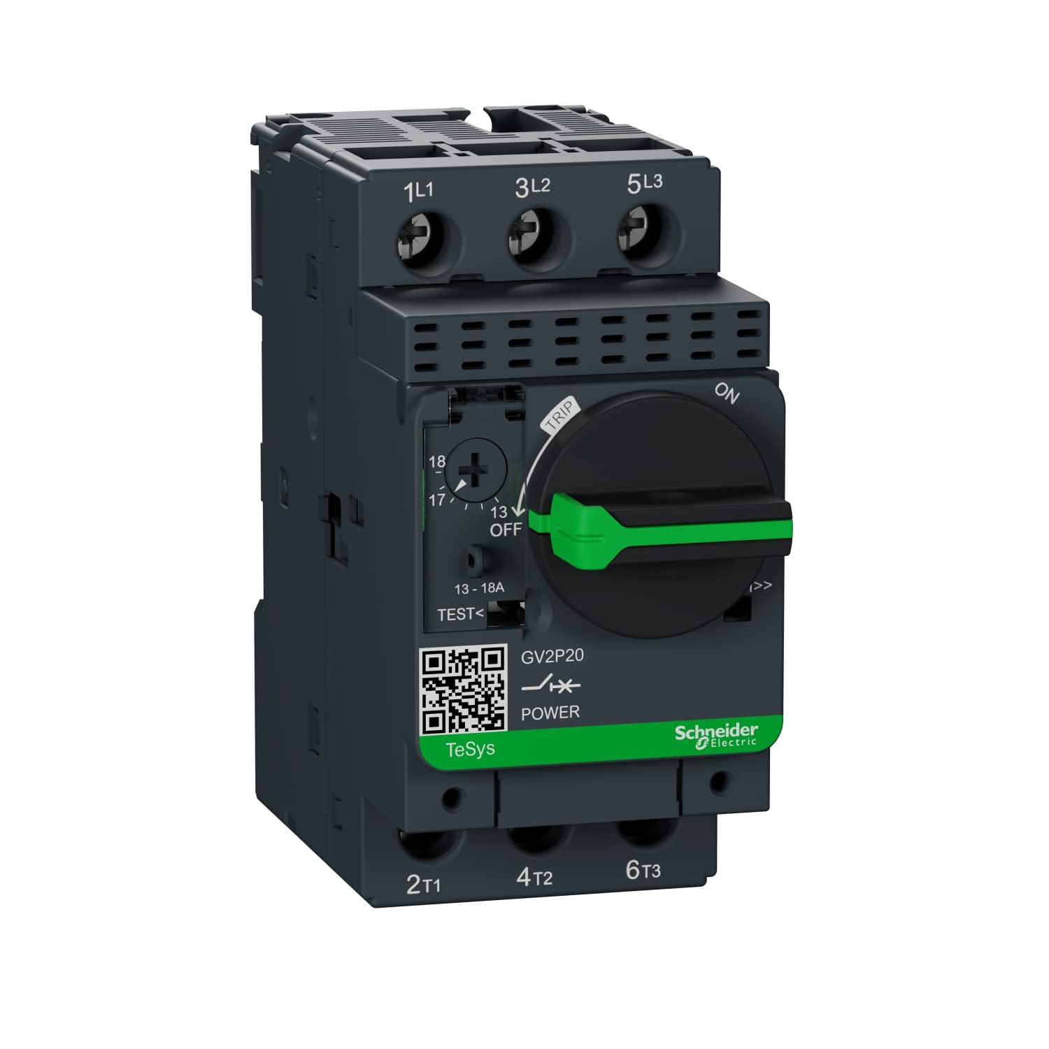 GV2-P20 | GV2P20 | Schneider Circuit Breaker, Motor Protective 13-18A