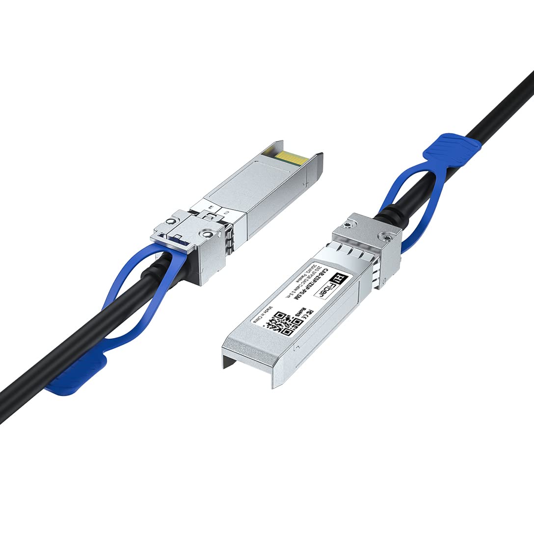 25G SFP28 SFP+ DAC Cable, 1.64ft 25GBASE-CR SFP28 to SFP28 Passive Direct Attach Copper Twinax Cable for Cisco SFP-H25GB-CU0.5M, 0.5 Meter, SFF-8402 Compliant