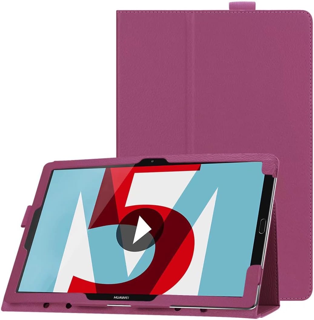 Tablet Cover for Huawei MediaPad M5 10.8 CMR-AL09 CMR-W09,Ultra Slim Lightweight PU Leather Case for Huawei MediaPad M5 Pro 10.8 CMR-AL19 CMR-W19 (Li-Purple)