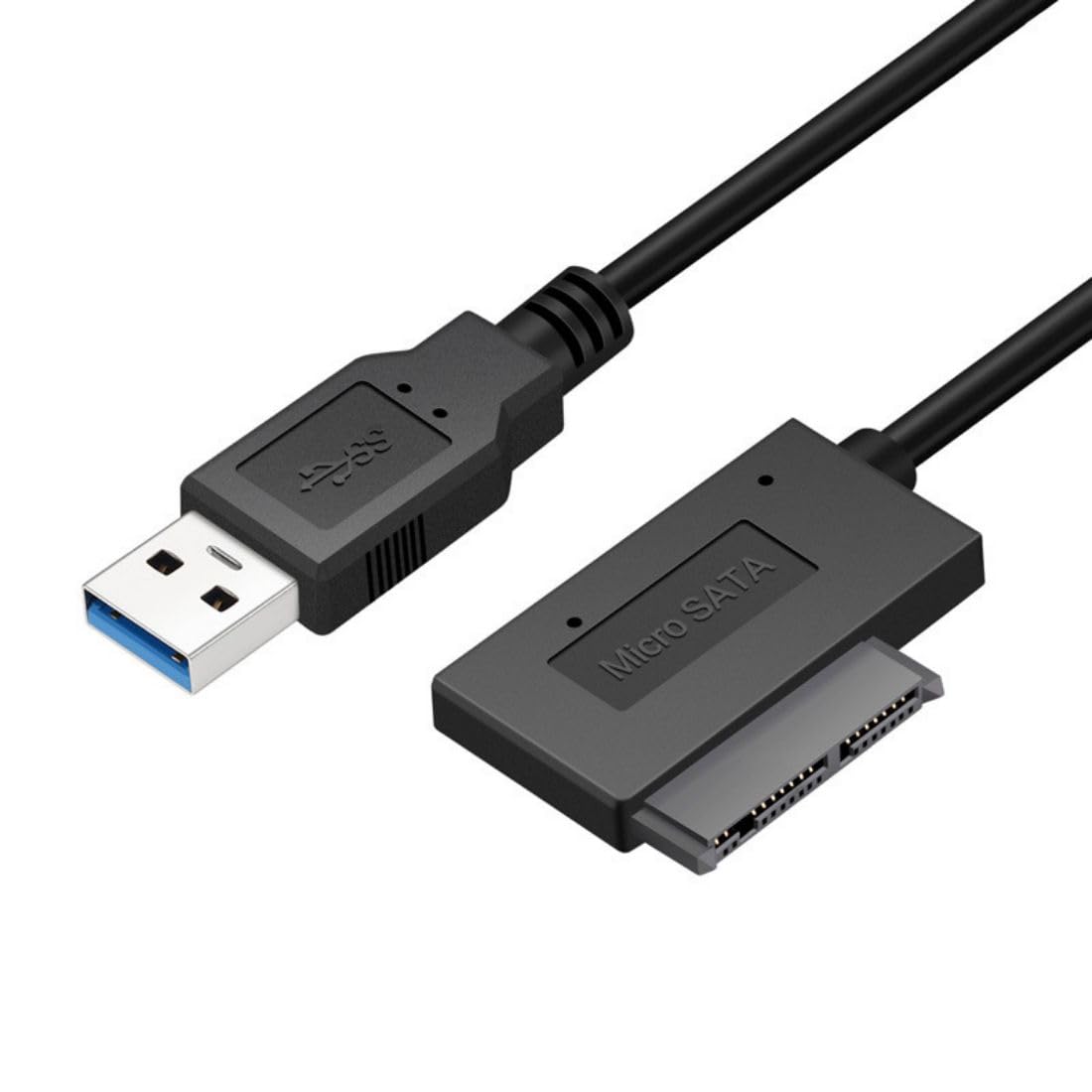 chenyang Micro SATA 16Pin to USB 3.0 Adapter Cable for 1.8 inch Hard Drive HDD/SSD Data Transfer External Hard Drive Converter 10cm