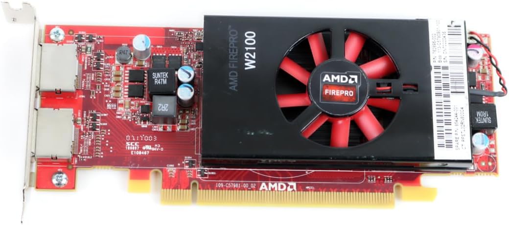 AMD FirePro W2100 2GB GDDR3 Low Profile Graphics Card (Renewed)