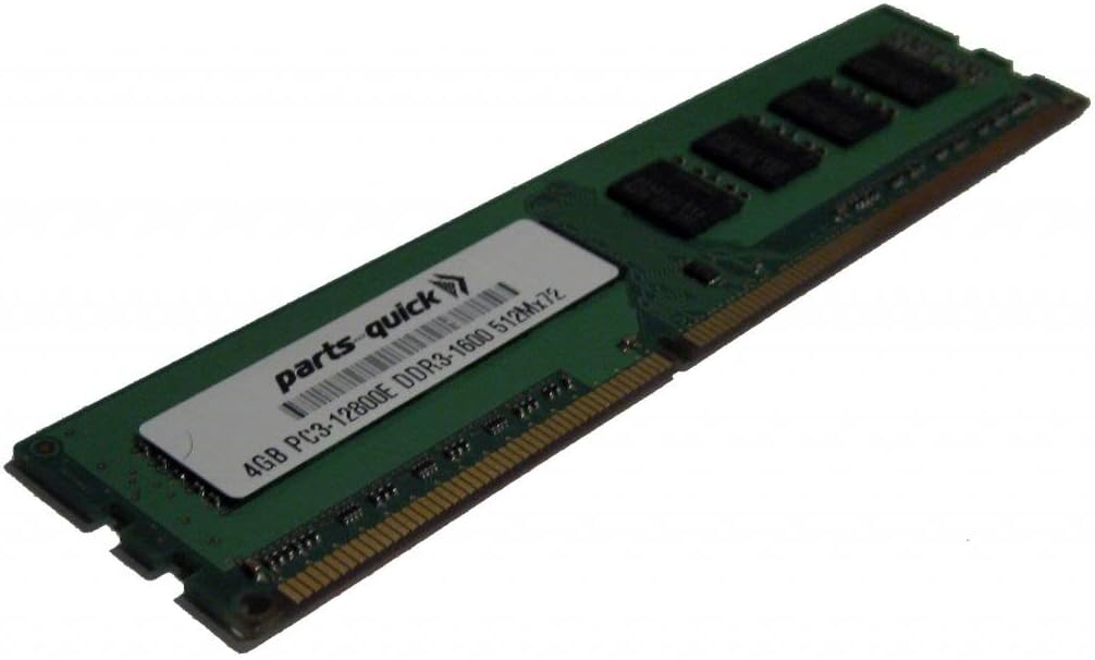 4GB Memory for HP ProLiant ML310e Gen8 v2 Server DDR3 PC3-12800E ECC RAM Upgrade (PARTS-QUICK Brand)