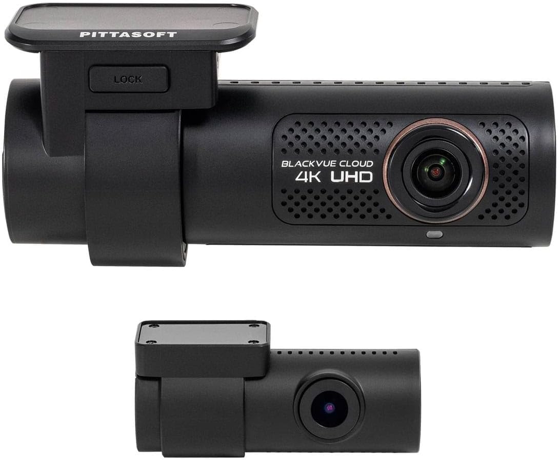 BlackVue DR970X-2CH 64GB | 4K/Full HD Dual-Channel Cloud Dashcam | Built-in Wi-Fi, GPS, Native Parking Mode | LTE and Mobile Hotspot via Optional LTE Module | Dashcam Front and Rear | Made in Korea