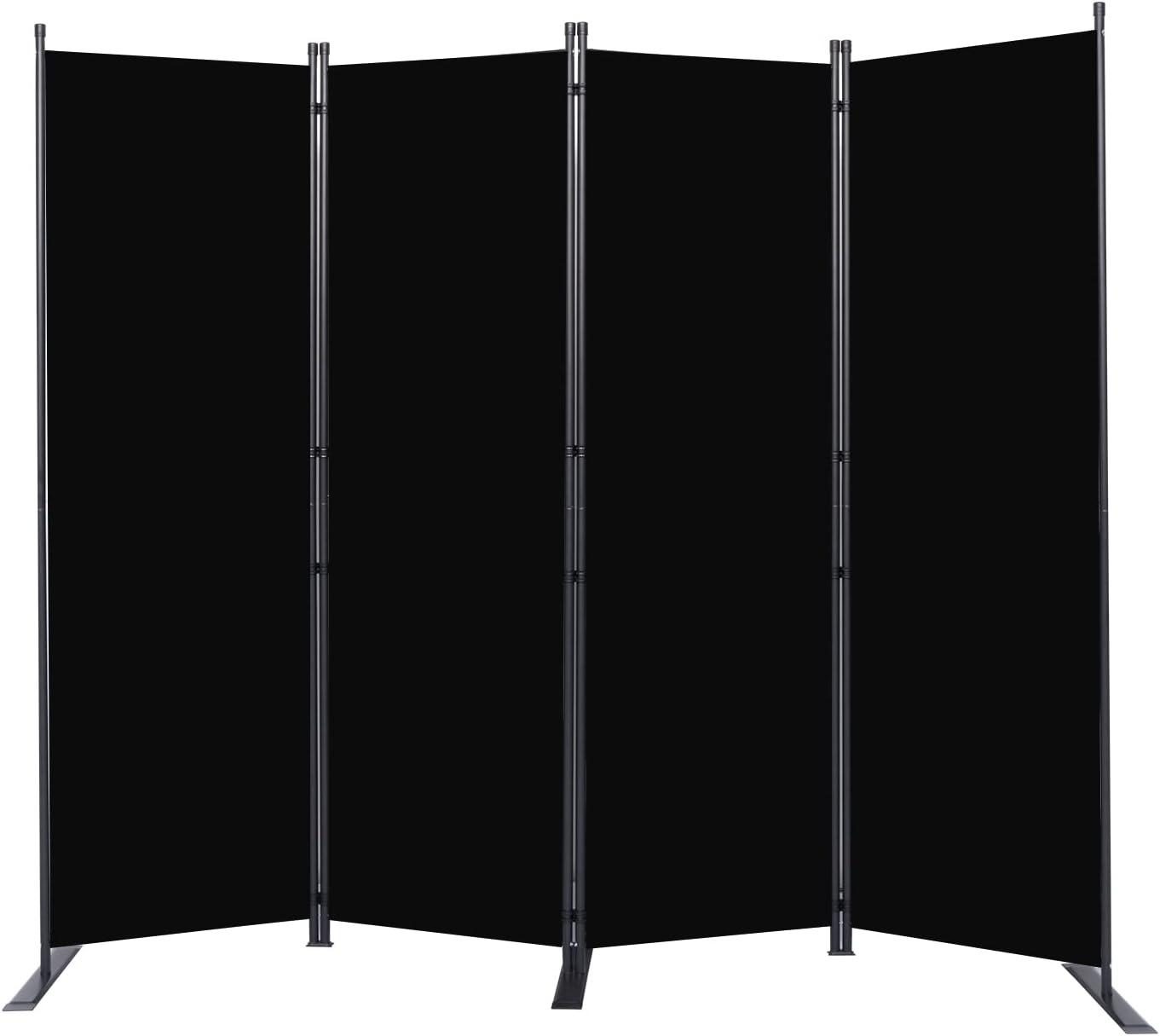 Room Divider 6FT Portable Room Dividers and Folding Privacy Screens, 88” W Fabric Divider for Room Separation, 4 Panel Partition Room Dividers Freestanding Wall Divider Screen for Dorm Studio Office