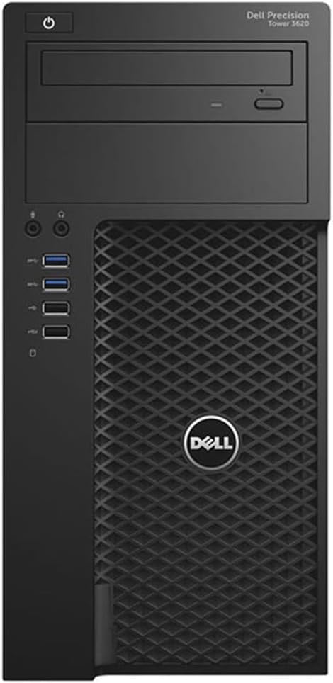 Dell Precision 3620 Mid-Tower Workstation – Intel Xeon E3-1220 v5 3.0GHz 4 Core Processor, 64GB DDR4 Memory, 512GB NVMe SSD, 4TB HDD, Nvidia Quadro K2200 Graphics Card, Windows 10 Pro. (Renewed)