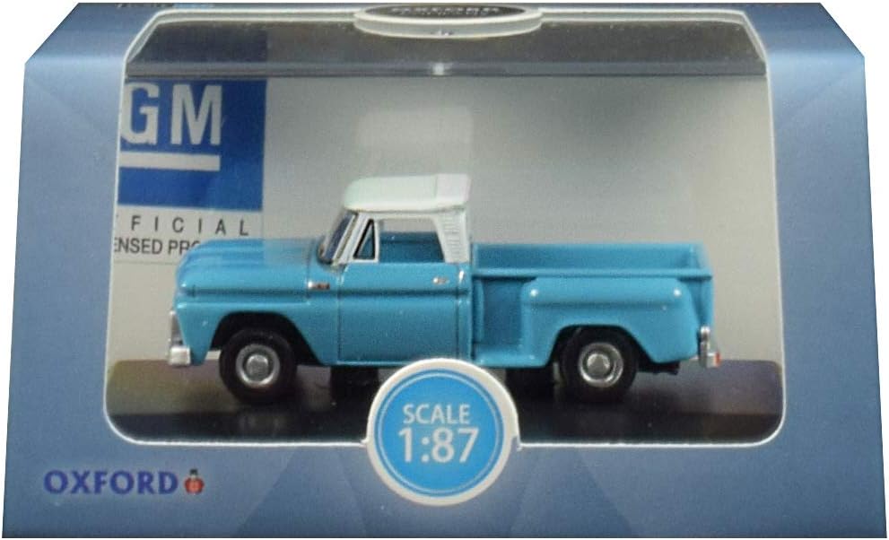 87CP65001 1965 Chevrolet Stepside Pick Up light blue/white 1:87 HO Scale