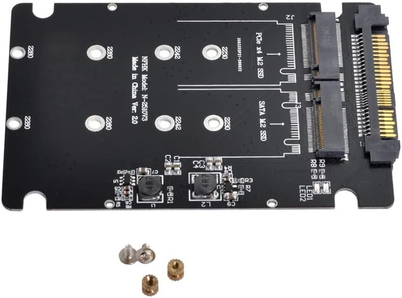 NFHK SFF-8639 NVME U.2 to Combo NGFF M.2 M-Key SATA PCIe SSD Adapter for Mainboard Replace SSD 750 p3600 p3700