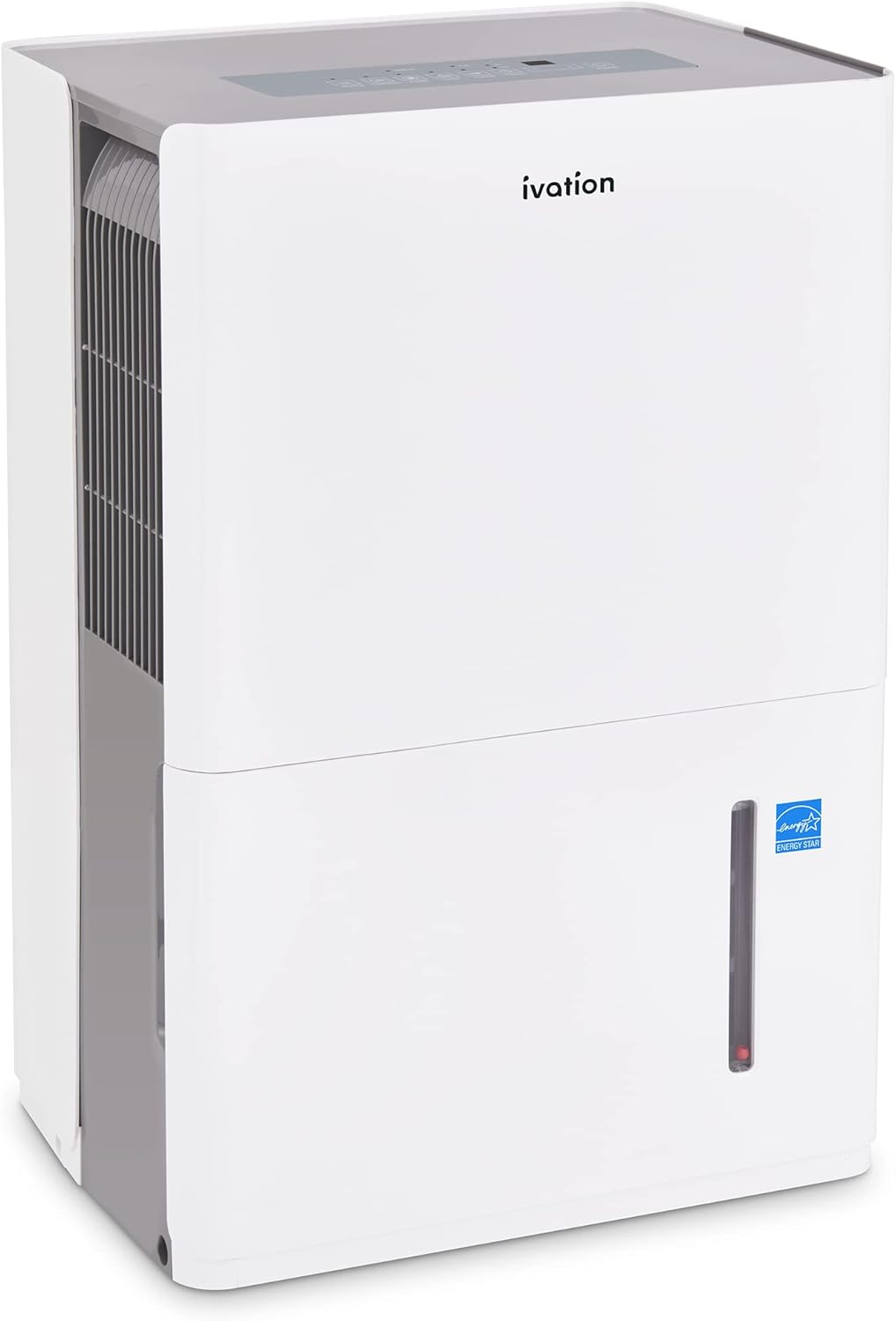 Ivation 4,500 Sq. Ft Energy Star Dehumidifier With Pump, Large Capacity Compressor De-humidifier for Big Rooms and Basements with Continuous Drain Hose Connector and Pump, Auto Shutoff and Restart