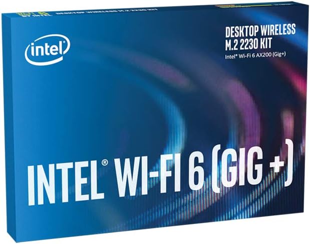 Intel Wi-Fi 6 (Gig+) Desktop Kit, AX200, 2230, 2×2 AX+BT, vPro®