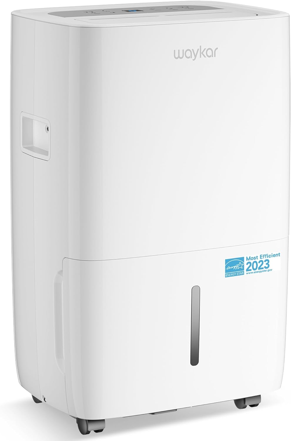 Waykar 80 Pints Energy Star Dehumidifier for Spaces up to 5,000 Sq. Ft at Home, in Basements and Large Rooms with Drain Hose and 1.14 Gallons Water Tank (JD025CE-80)