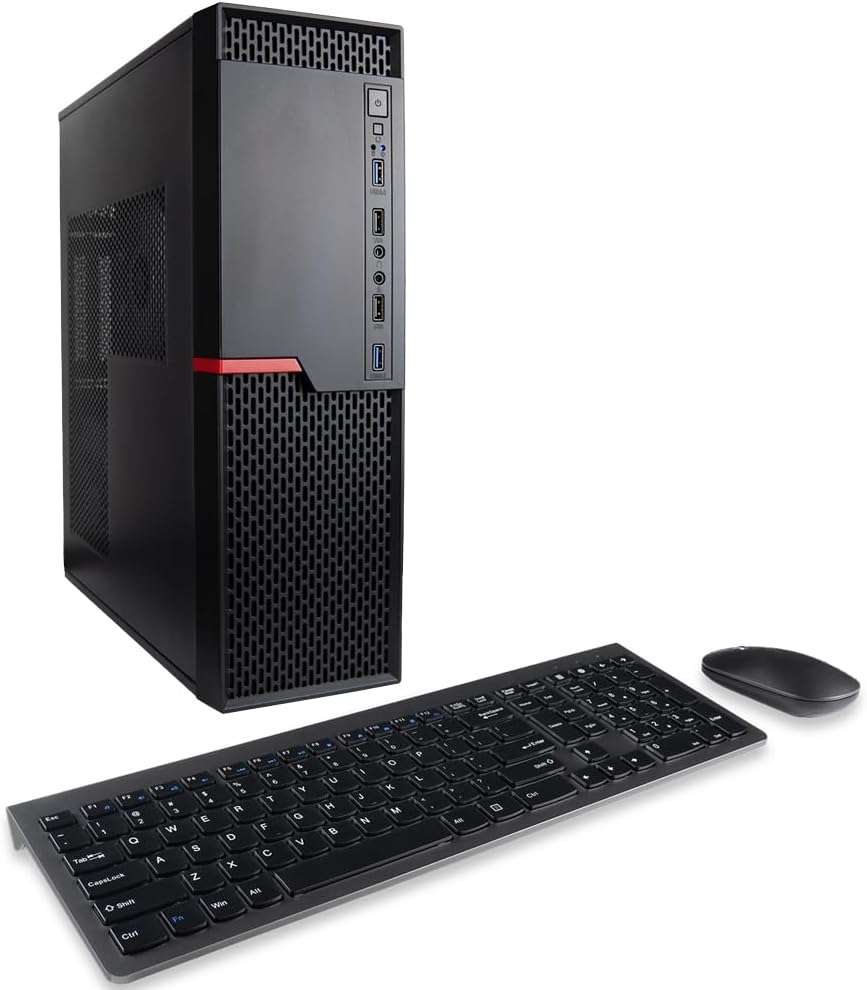 Envision S13 SFF PC (Intel 16-core i9-12900K, 64GB DDR5 RAM, 3TB HDD + 1TB NVME SSD, mb:ASUS, WiFi 6, Windows 11 Pro, 10 USB, HDMI & DisplayPort, RJ45, KB & Mouse, Business Desktop Computer