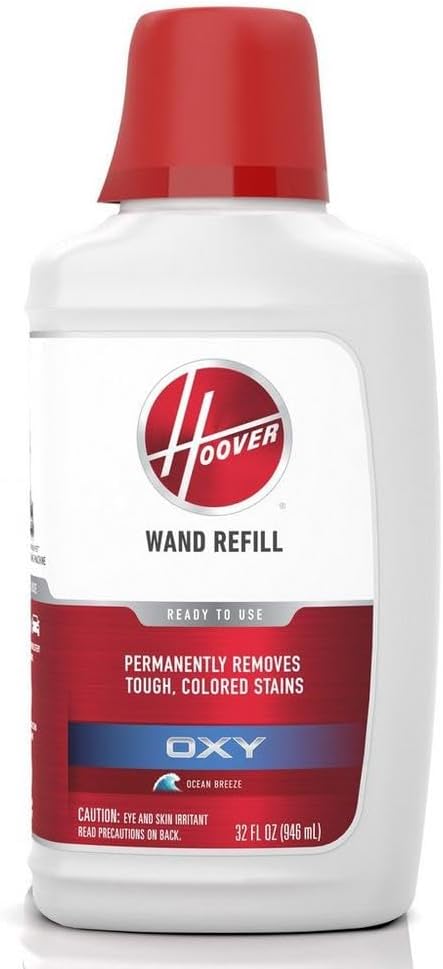 Hoover Oxy Spot Chaser Refill for Smartwash Pet, Stain Remover Pretreat Formula, Upholstery Car and Carpet Cleaning Solution, 32 oz, AH30904, White