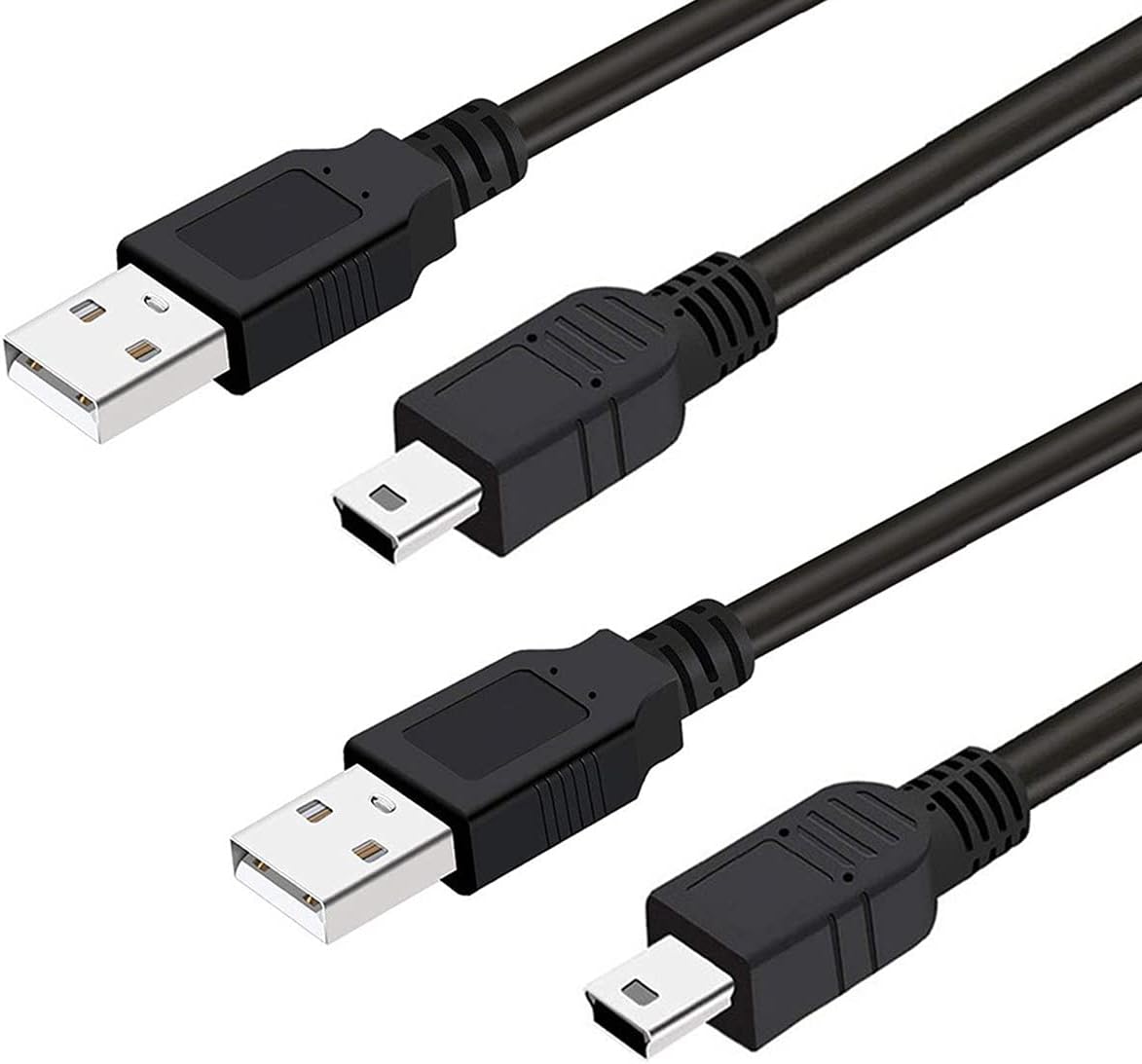 TI84 USB Cable for Texas Instruments Calculator, TI-84 Plus, TI-84 Plus C Silver Edition, TI 89 Titanium, TI Nspire CX/TI Nspire CX CAS Graphing Calculator (Pack of 2)