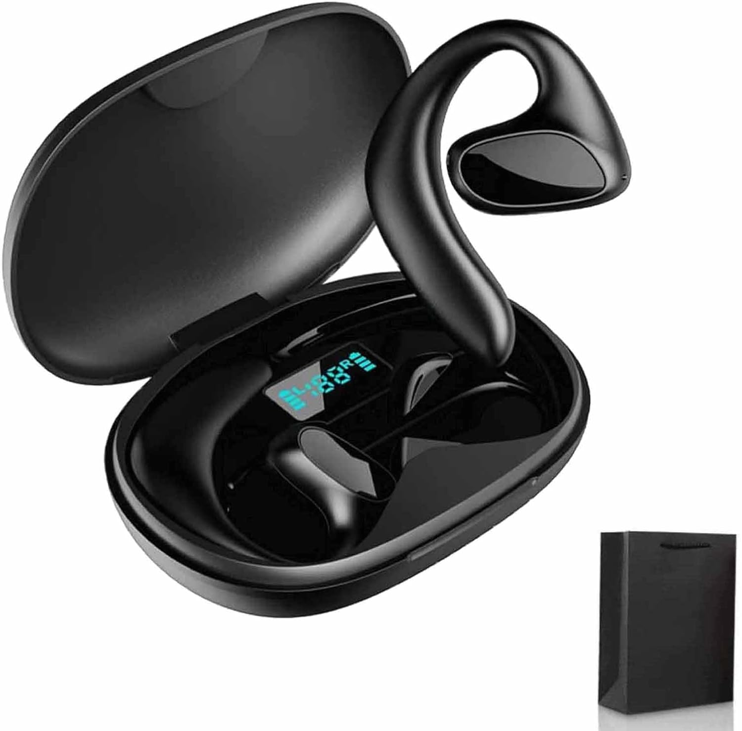 Flegobey Translator Earbuds, Keilani Talkease Earbuds Translator, Keilini Talkease, 144 Languages Translator Earbuds Real Time, Two Way Wireless Bluetooth Earbuds (Black)