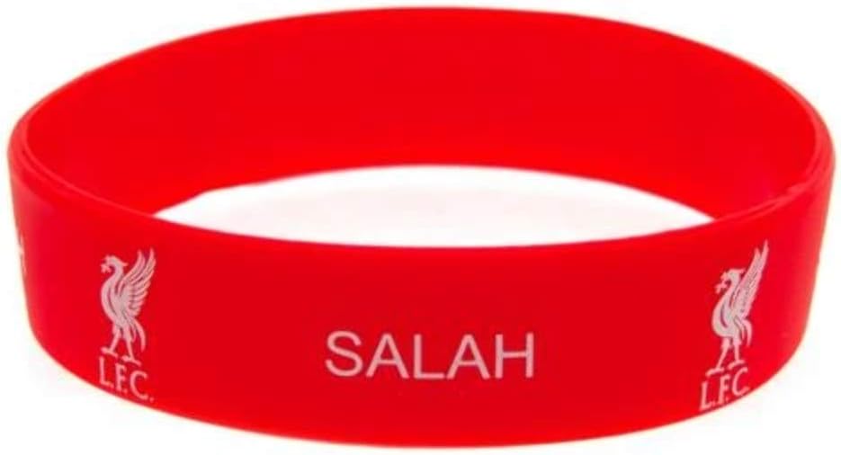 Liverpool FC Salah Silicone Wristband (One Size) (Red)