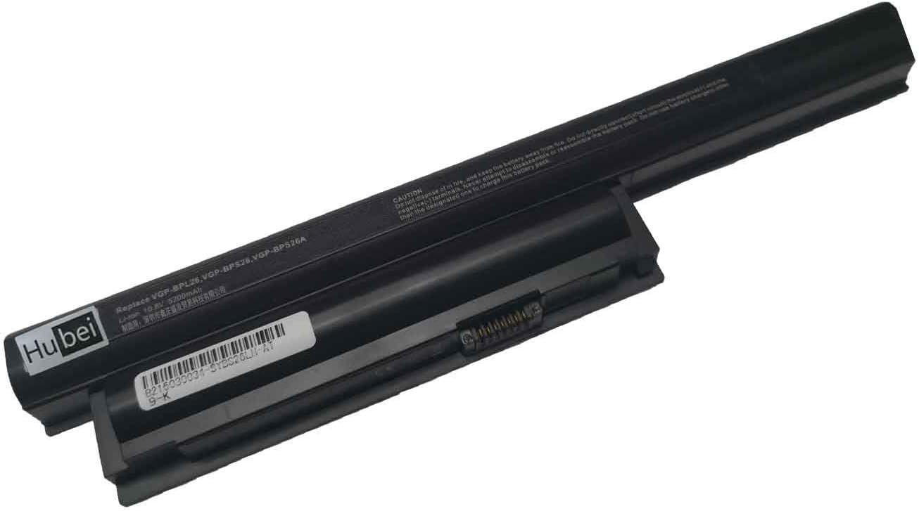 VGP-BPS26A VGP-BPS26 VGP-BPL26 Battery for Sony Vaio SVE15 SVE1511C5E SVE151E11M SVE151G13M SPCG-61712T PCG-61911W PCG-71611W PCG-71811W PCG-71911W SVE141100C SVE14111EG (6 Cells 5200mAh 10.8V)