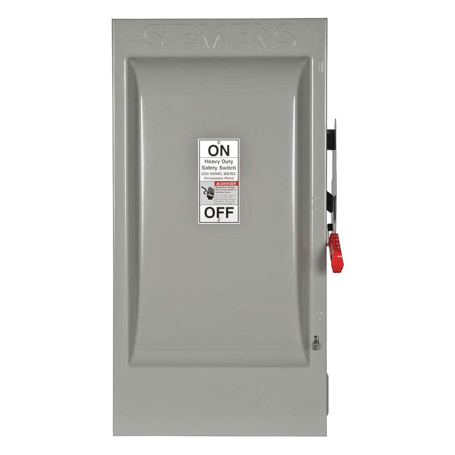 Siemens – HF364SS – Safety Switch, Fusible, Heavy, 600V AC Voltage, Three Phase, 60 hp @ 600V AC HP