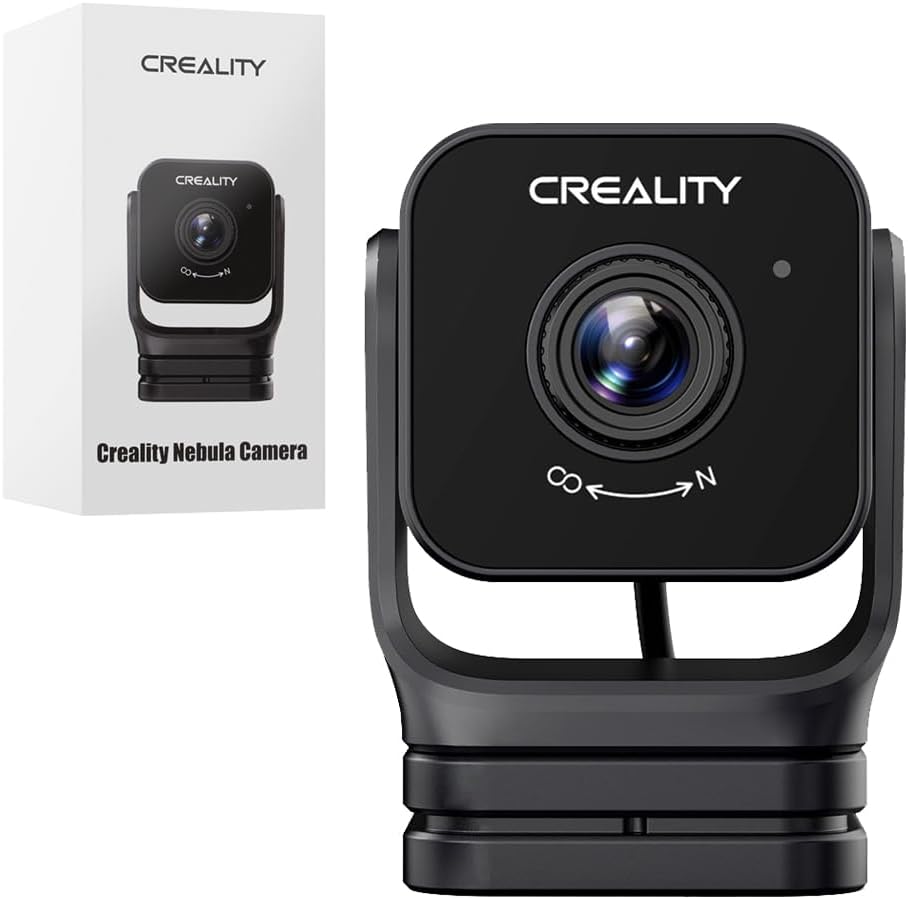 Creality Official Nebula Camera, Remote Monitoring, WiFi Connection, Auto Generate Time-Lapse Video, Compatible Sonic Pad/Nebula Pad/Ender-3 V3 KE/CR-10 SE/HALOT-MAGE