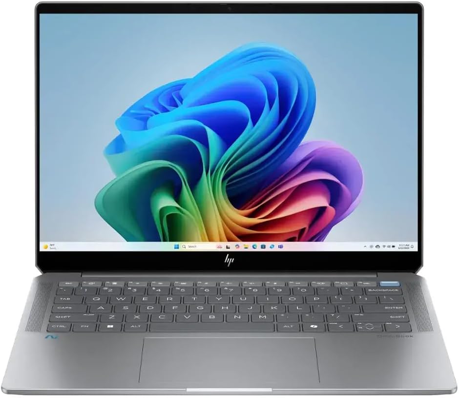 HP OmniBook Ultra Copilot+PC Business Laptop, 2024, 14″ 2240 x 1400 Touch, AMD-10 Core Ryzen AI 9 365 APU, 32GB LPDDR5, 1TB SSD, Win11 Home, Backlit KB, Wi-Fi, BT 5.4, 9MP IR AI Camera, Meteor Silver