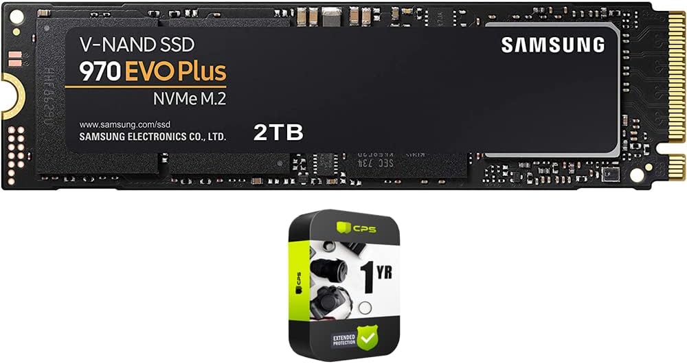 SAMSUNG MZ-V7S2T0B/AM 970 EVO Plus NVMe M.2 SSD 2TB Bundle with 1 YR CPS Enhanced Protection Pack