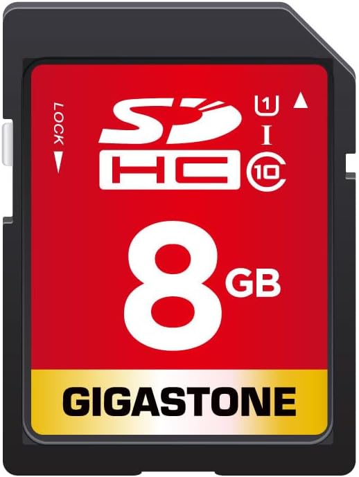 Gigastone 8GB SD Card UHS-I U1 Class 10 SDHC Memory Card Full HD Video Canon Nikon Sony Pentax Kodak Olympus Panasonic Digital Camera