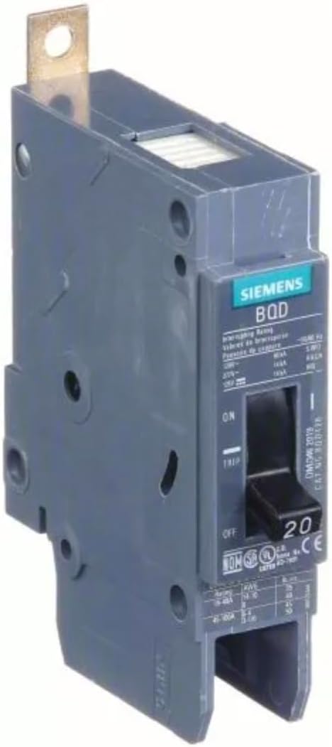 Siemens BQD120 20-Amp Single Pole 277V AC / 125V DC 14KAIC Bolt in Breaker