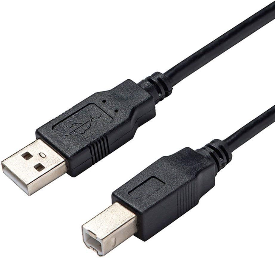 USB 2.0 Printer Cable/Cord for Canon MX492 MX490 MX479 MX472 MP150 MP230 MP499 Printer, Brother, HP, Lexmark, Epson, Dell, Xerox, Samsung etc and Piano, Midi, DAC (6 Ft Long)