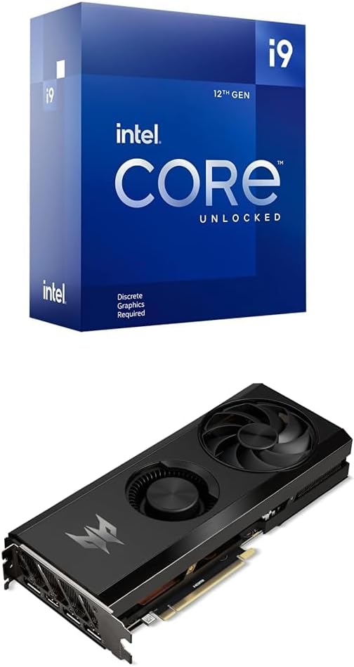 Intel Core i9-12900KF Gaming Desktop Processor 16 (8P+8E) Cores up to 5.2 GHz Unlocked LGA1700 600 Series Chipset 125W + Arc Graphics Card