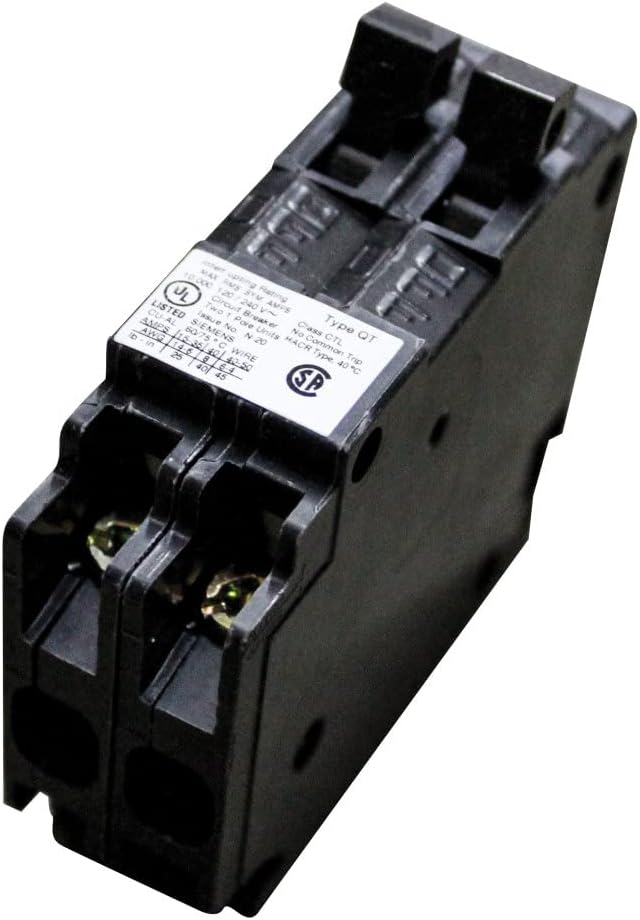 SIEMENS Q3020 30/20-Amp 1 Pole 120-Volt 10-Kaic DUPLEX Circuit Breaker